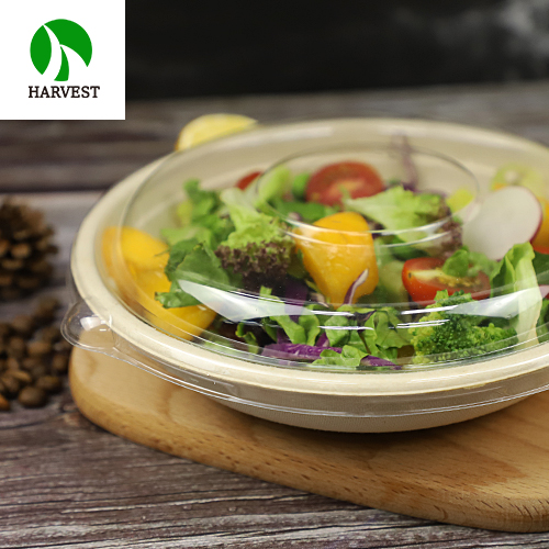 Harvest CR32 Sustainable Compostable Fiber Pulp Salad Bowls